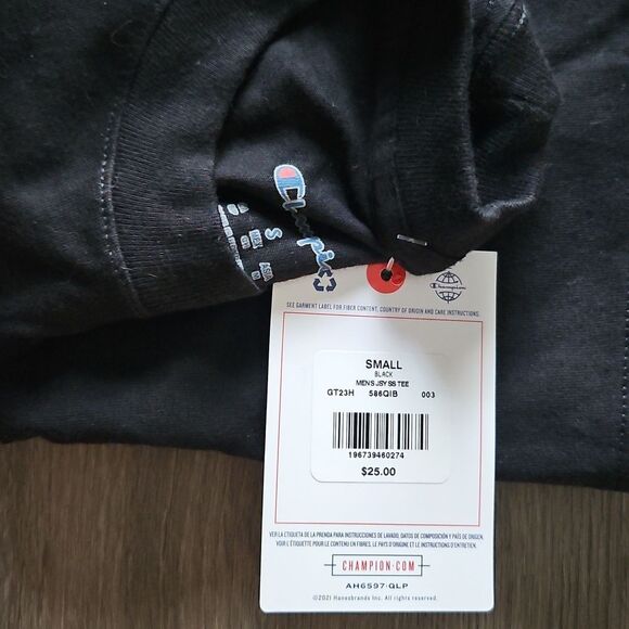 CHAMPION HAVE A NICE PLAY Unisex Small Black T-Shirt NEW MSRP $25 - Picture 2 of 4